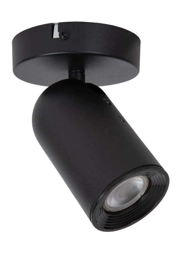 Lucide PUNCH - Ceiling spotlight - 1xGU10 - Black - off